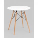 Стол круглый Eames DSW NEW D70 белый