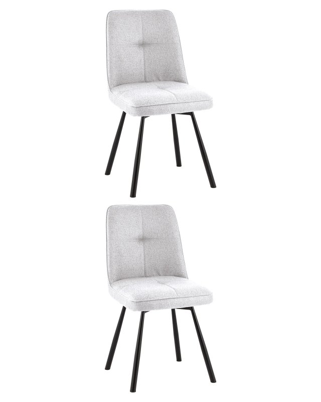 Стул Boun вращающийся серый 2 шт.