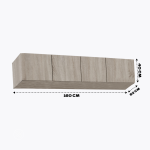 Антресоль Бостон 1600*400*500 (Сонома)