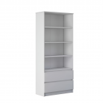 Стеллаж Мальм 2 ящика (804х1800х350) Белый