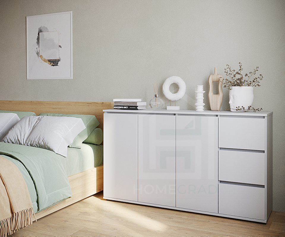 Комод Сура 1504 Белый