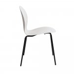 Стул Wave белый с черными ножками