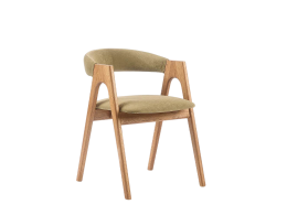 Стул Рен массив дуба коньяк велюр зеленый Стул Рен массив дуба коньяк велюр зеленый