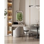 Пуф Loreen вращающийся букле светло-серый