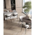 Стул полубарный Блейз букле светло-серый