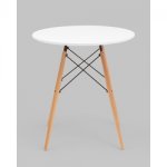 Стол круглый Eames DSW NEW D70 белый