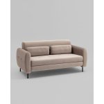 Диван-кровать прямой Барнаби велюр светло-серый