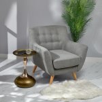 Кофейный столик Angel 40x55см, латунь, металл