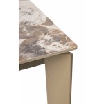 Стол CORNER 120 GLOSS LUXURY PANDORA SOLID CERAMIC / TAUPE, ®DISAUR