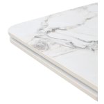 Стол EDER 160 GLOSS COLD JADE SOLID CERAMIC / Орех, ®DISAUR