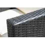 "Даллас" лаунж-зона из искусственного ротанга на 5 персон, цвет черный