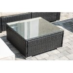 "Даллас" лаунж-зона из искусственного ротанга на 5 персон, цвет черный