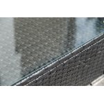 "Даллас" лаунж-зона из искусственного ротанга на 5 персон, цвет черный