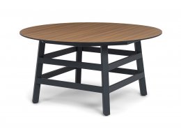 "Рио" стол из HPL круглый Ø160см, H75, цвет столешницы "дуб" "Рио" стол из HPL круглый Ø160см, H75, цвет столешницы "дуб"