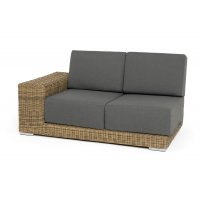 "Капри" модуль диванный правый с подушками, цвет соломенный