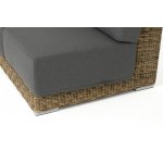 "Капри" модуль диванный правый с подушками, цвет соломенный