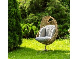 "Барселона" кресло-кокон из искусственного ротанга, цвет соломенный "Барселона" кресло-кокон из искусственного ротанга, цвет соломенный