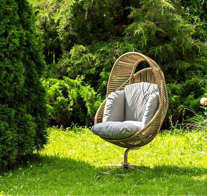 "Барселона" кресло-кокон из искусственного ротанга, цвет соломенный "Барселона" кресло-кокон из искусственного ротанга, цвет соломенный