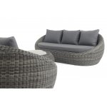 "Барселона" лаунж-зона из искусственного ротанга, цвет графит