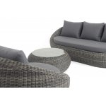 "Барселона" лаунж-зона из искусственного ротанга, цвет графит