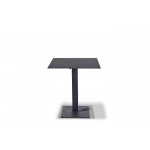 "Каффе" интерьерный стол из HPL квадратный 70х70см, цвет "серый гранит"