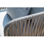 "Багамы" лаунж-зона 5-местная плетеная из роупа (веревки), каркас алюминиевый темно-серый, роуп серый "Багамы" лаунж-зона 5-местная плетеная из роупа (веревки), каркас алюминиевый темно-серый, роуп серый