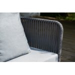 "Багамы" лаунж-зона 5-местная плетеная из роупа (веревки), каркас алюминиевый темно-серый, роуп серый "Багамы" лаунж-зона 5-местная плетеная из роупа (веревки), каркас алюминиевый темно-серый, роуп серый