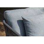 "Багамы" лаунж-зона 5-местная плетеная из роупа (веревки), каркас алюминиевый темно-серый, роуп серый "Багамы" лаунж-зона 5-местная плетеная из роупа (веревки), каркас алюминиевый темно-серый, роуп серый