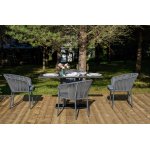 "Каффе Дабл" обеденная группа на 4 персоны, цвет "серый гранит"