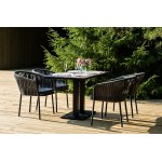 "Каффе Дабл" обеденная группа на 4 персоны, цвет "серый гранит"