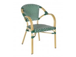 "Кабри" плетеный стул из искусственного ротанга, цвет зеленый "Кабри" плетеный стул из искусственного ротанга, цвет зеленый