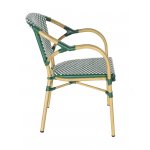 "Кабри" плетеный стул из искусственного ротанга, цвет зеленый