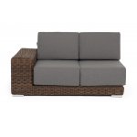 "Капри" модуль диванный правый с подушками, цвет коричневый