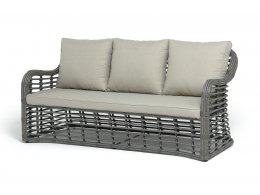 "Ницца" диван из искусственного ротанга трехместный, цвет серый "Ницца" диван из искусственного ротанга трехместный, цвет серый