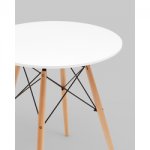 Стол круглый Eames DSW NEW D70 белый