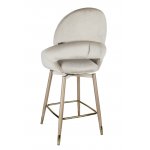 Стул барный Виола BS1376-BG-4, 55х46х105 см, бежевый/орех