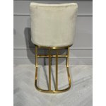 Стул барный Пресли BC-3024, бежевый/матовое золото