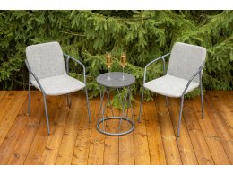 "Марокко" кофейный комплект из алюминия, цвет темно-серый