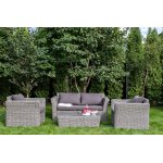 "Капучино" диван из искусственного ротанга (гиацинт) двухместный, цвет серый "Капучино" диван из искусственного ротанга (гиацинт) двухместный, цвет серый