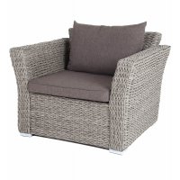 "Капучино" кресло из искусственного ротанга (гиацинт), цвет серый "Капучино" кресло из искусственного ротанга (гиацинт), цвет серый