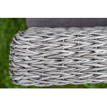 "Капучино" кресло из искусственного ротанга (гиацинт), цвет серый