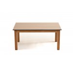 "Канны" журнальный столик из HPL 90х60, H40, основание дуб, цвет столешницы "дуб"