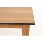 "Канны" журнальный столик из HPL 90х60, H40, основание дуб, цвет столешницы "дуб"