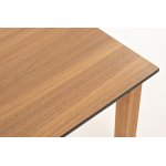 "Канны" журнальный столик из HPL 90х60, H40, основание дуб, цвет столешницы "дуб"