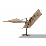 "Фабриано" зонт двухкупольный 3x3м на алюминиевой опоре, тент темно-серый "Фабриано" зонт двухкупольный 3x3м на алюминиевой опоре, тент темно-серый