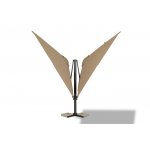 "Фабриано" зонт двухкупольный 3x3м на алюминиевой опоре, тент темно-серый "Фабриано" зонт двухкупольный 3x3м на алюминиевой опоре, тент темно-серый