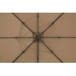 "Фабриано" зонт двухкупольный 3x3м на алюминиевой опоре, тент темно-серый "Фабриано" зонт двухкупольный 3x3м на алюминиевой опоре, тент темно-серый