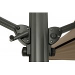 "Фабриано" зонт двухкупольный 3x3м на алюминиевой опоре, тент темно-серый "Фабриано" зонт двухкупольный 3x3м на алюминиевой опоре, тент темно-серый