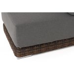 "Капри" модуль диванный прямой с подушками, цвет коричневый