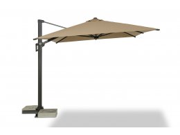 "Римини" зонт уличный 3х3м на боковой алюминиевой опоре, тент бежевый "Римини" зонт уличный 3х3м на боковой алюминиевой опоре, тент бежевый